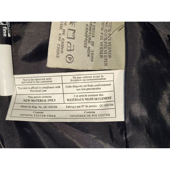 CHARLIE PAIGE Black Quilted Puffer Vest. Ruffle Front  Zip Women's Size Small - Picture 8 of 9